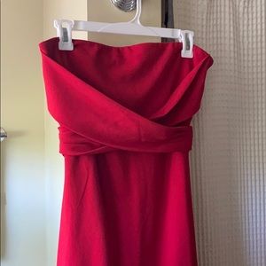 Lulus long red dress